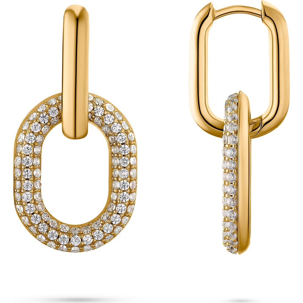 Jette Créoles 925 Argent Boucles d'oreilles