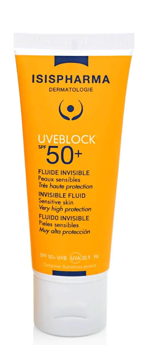 Isispharma Uveblock UVA/UVB SPF50+ - Farveløs filtervæske