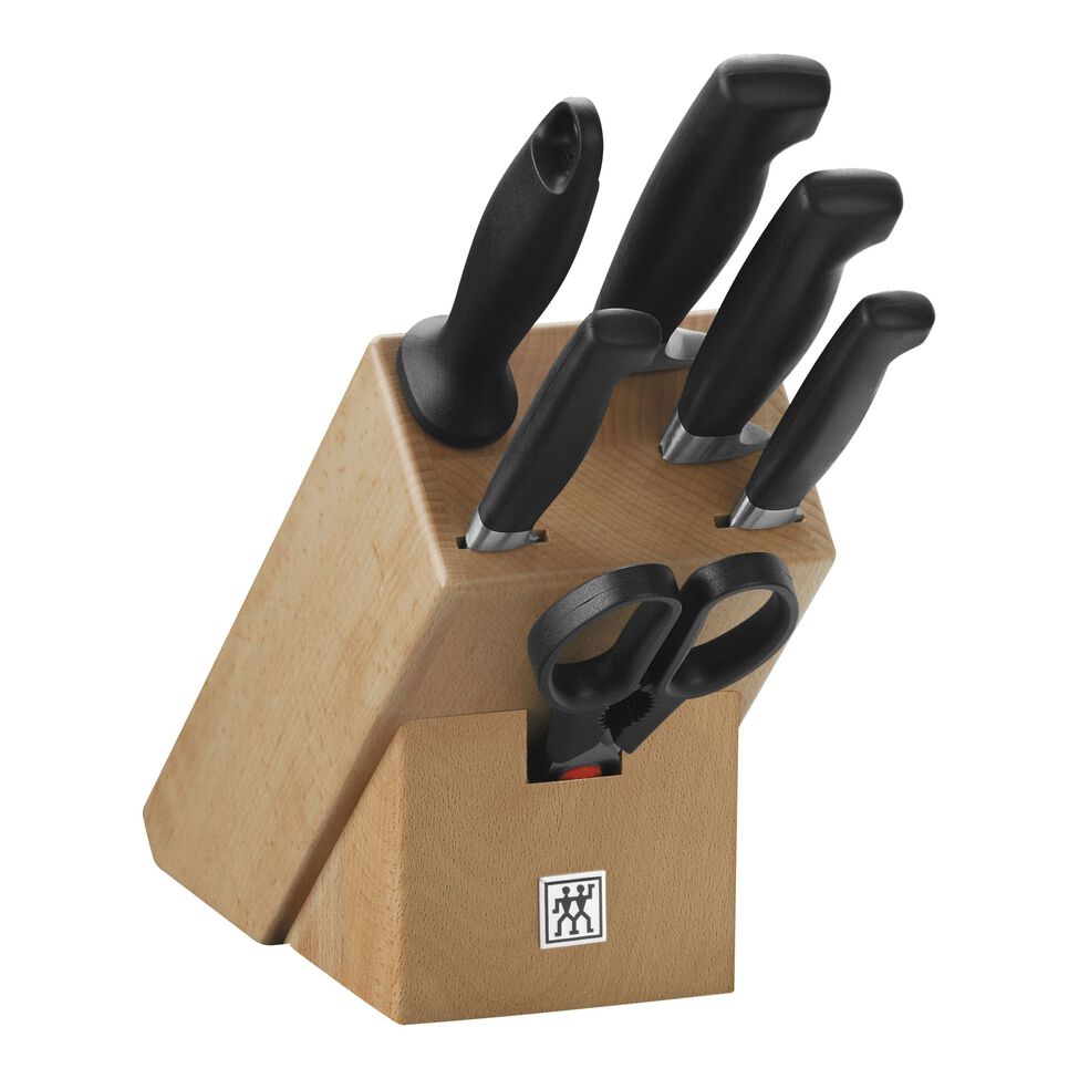 Messerblockset 7-tlg, Natur