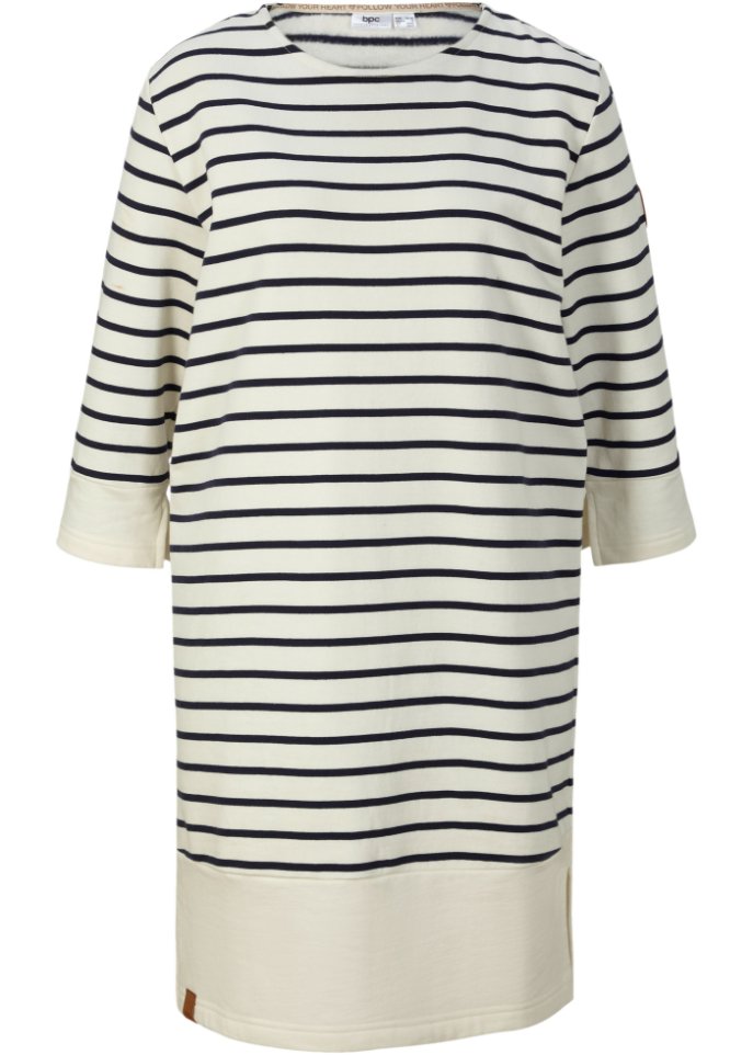 Sweatkleid mit 3/4-Arm