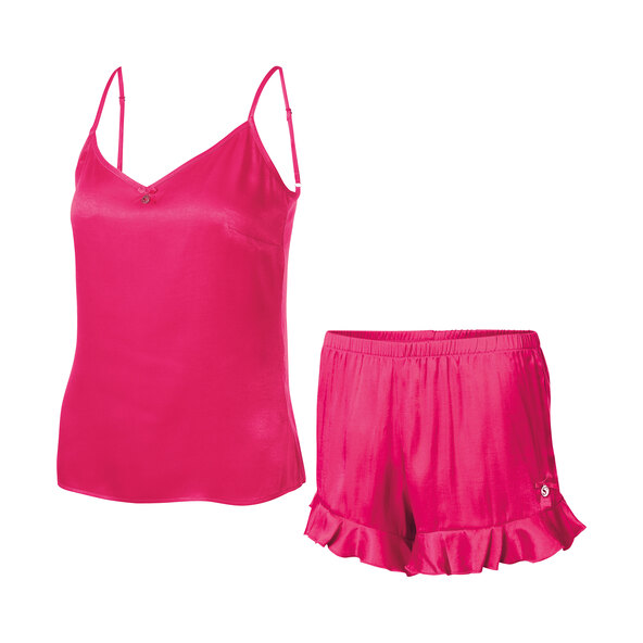 Damen Sommer Shorty Pyjama, pink
