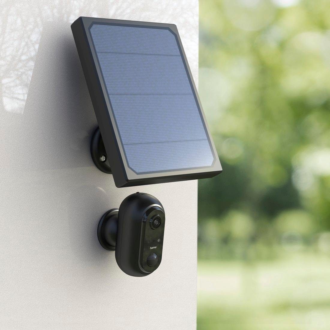 Hama WLAN Kamera Outdoor (App, Solar, Nachtsicht, Bewegungsmelder, Live) Smart Home Kamera (Außenbereich, Innenbereich)