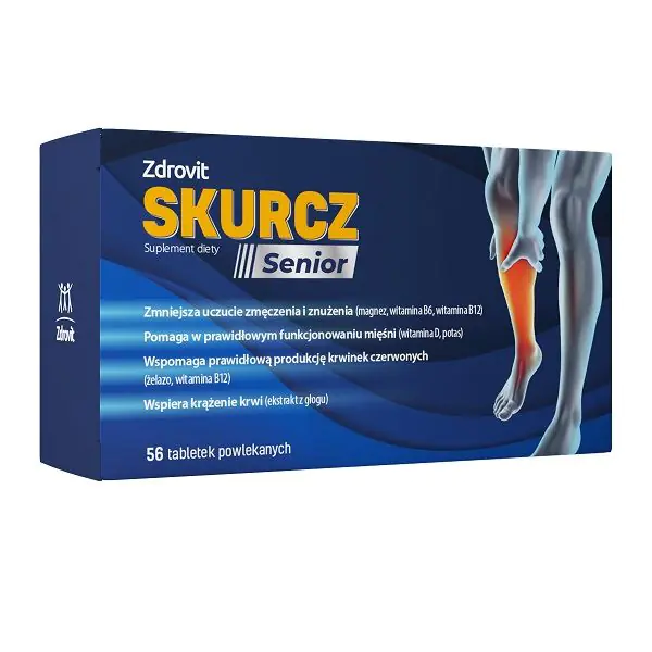 Zdrovit Skurcz Senior, dodatak prehrani s magnezijem i kalijem, tablete