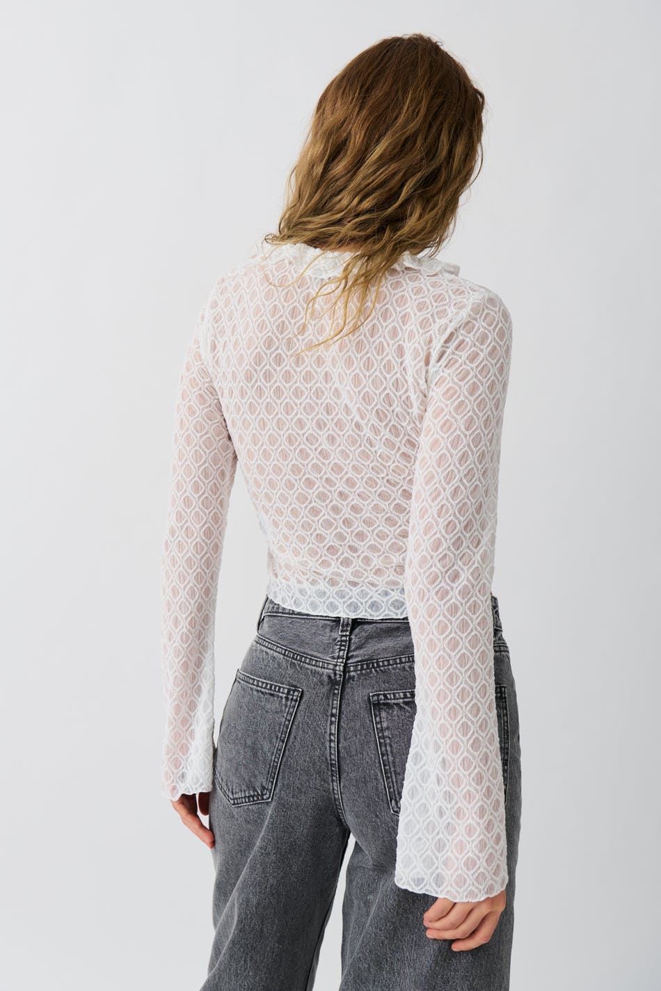 Tie frill top