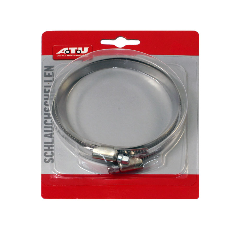 ATU Schlauchschellen aus Edelstahl 70 - 90 mm, 2 Stück - ATU
