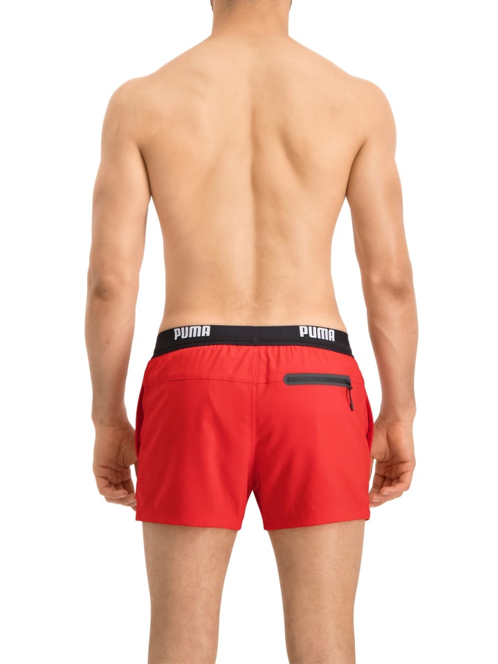Puma Badehose PUMA SWIM MEN LOGO SHORT in Red günstig kaufen
