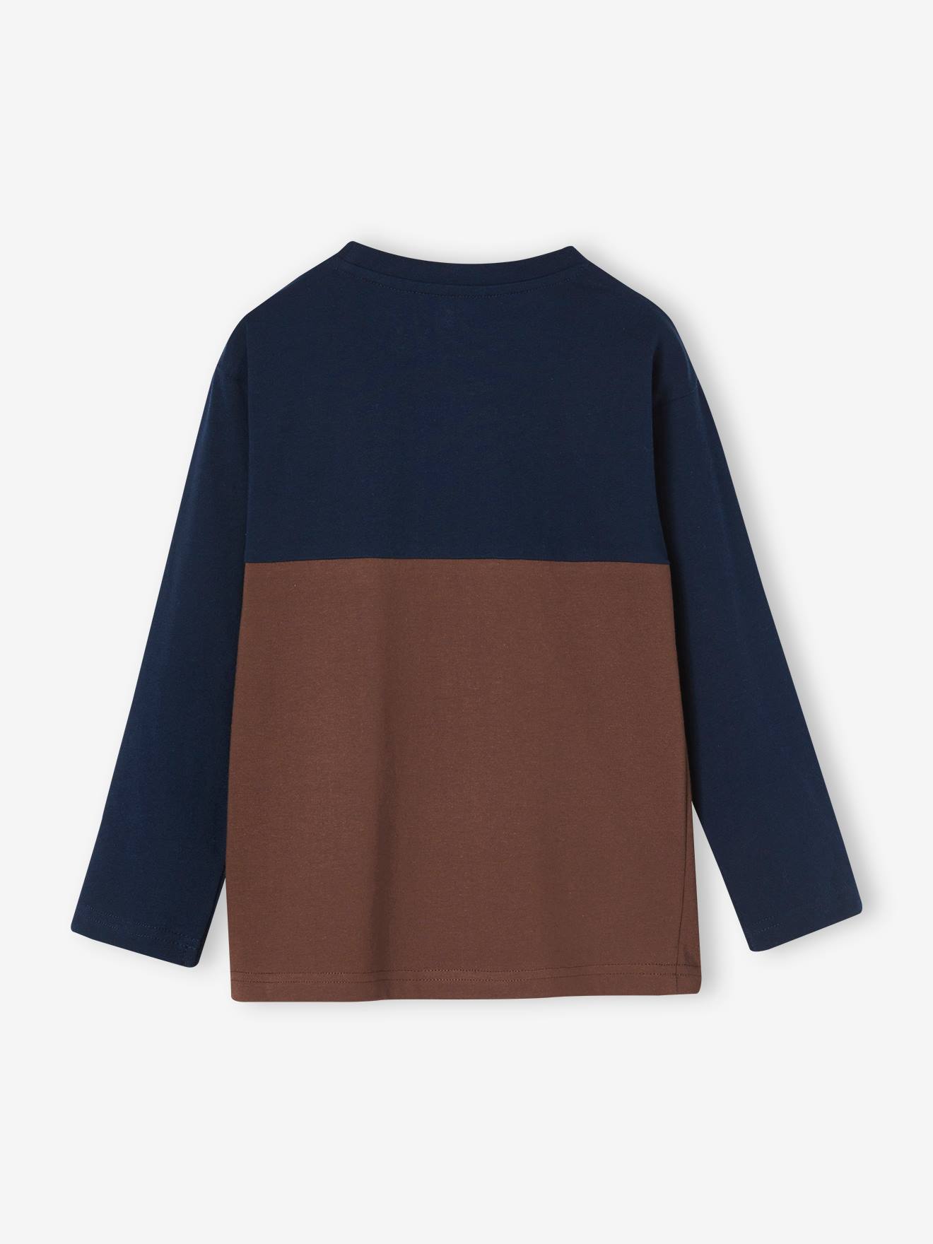 Tee-shirt colorblock garçon vert