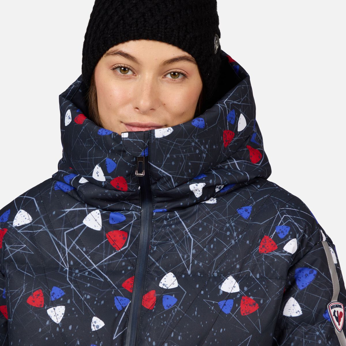 Damen-Daunenskijacke mit Print Ventina