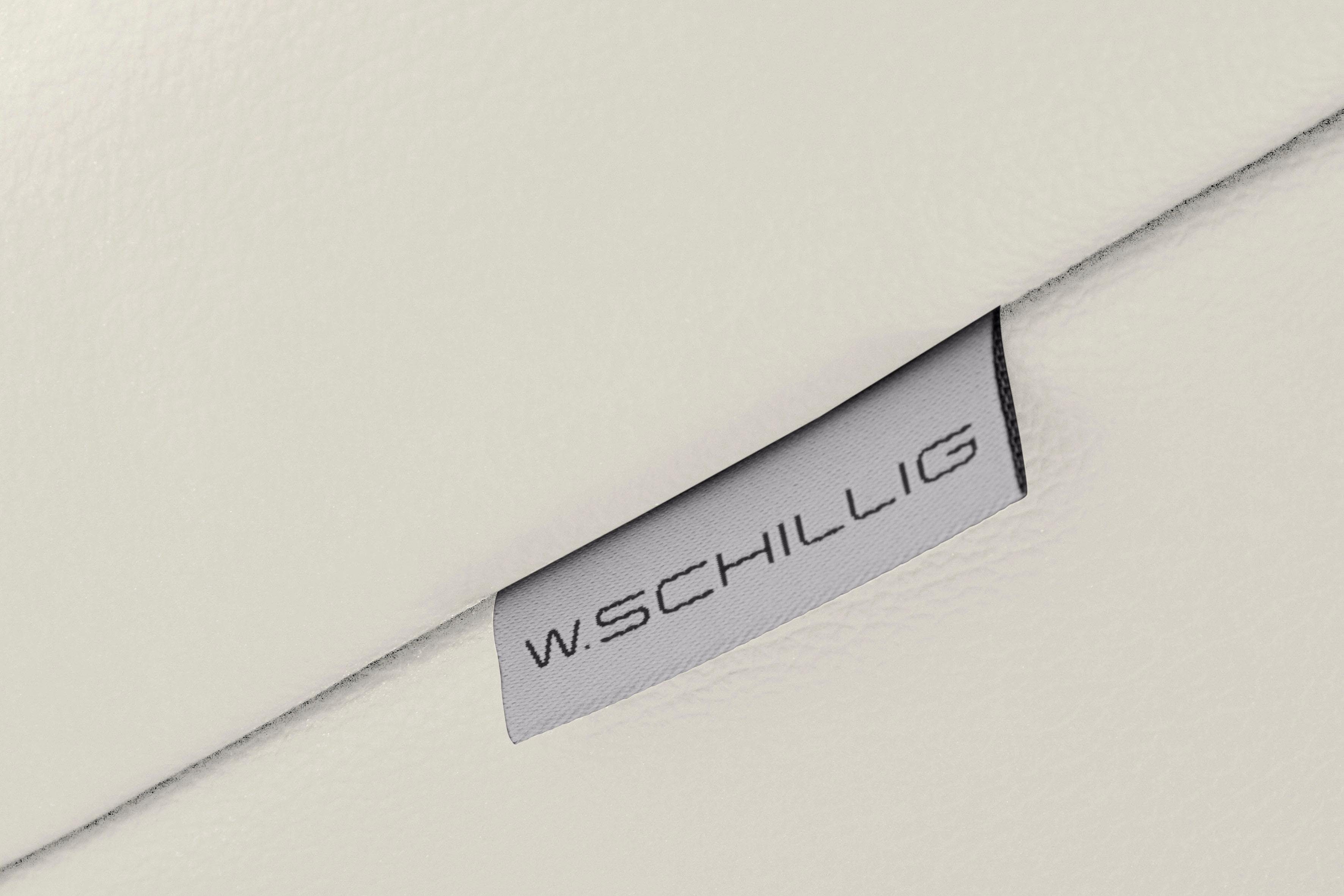W.SCHILLIG 2,5-Sitzer finn, German Design Award 2016, Fußgestell Nussbaum natur, Breite 230 cm
