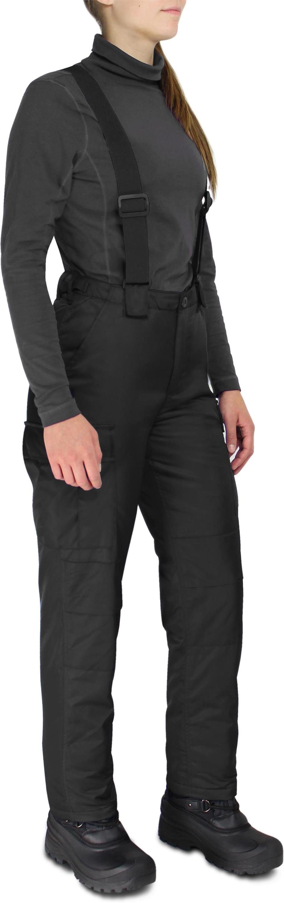 normani Thermohose Damen 2-in-1 Thermohose Aoraki Winterhose gefütterte Outdoorhose Skihose mit abnehmbaren Hosenträgern