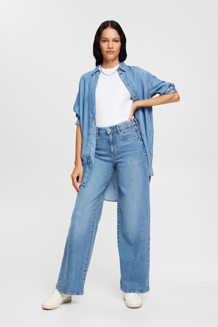 Jeans mit weitem Bein