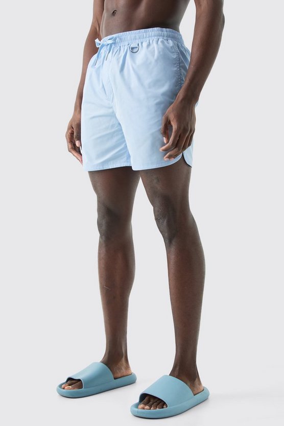 Mittellange Badehose mit Schnalle
