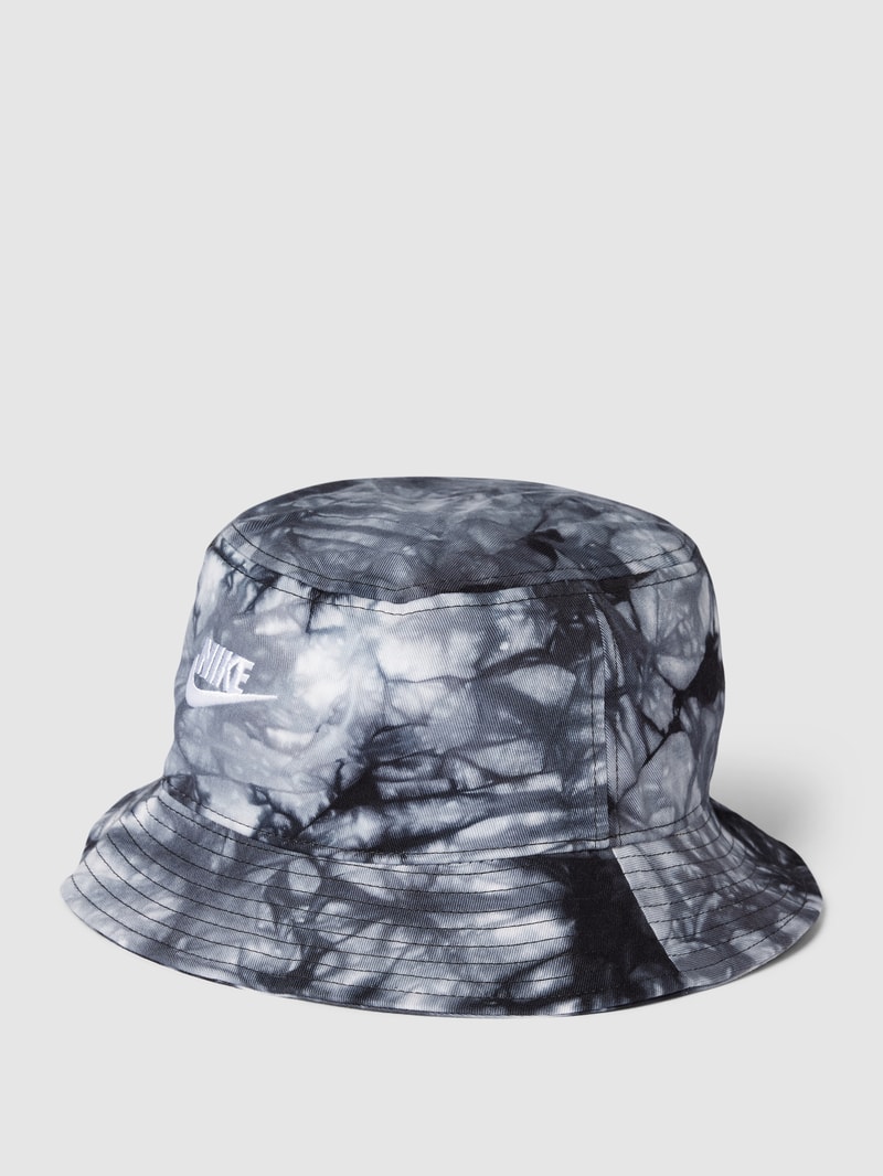 Bucket Hat aus reiner Baumwolle Modell 'APEX' in schwarz