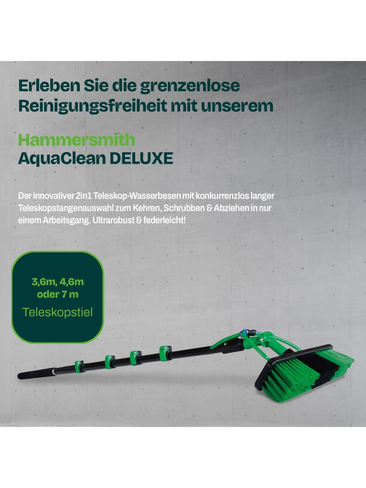 Hammersmith Besen AquaClean Deluxe - Wasserbesen - 4,6m in Grün günstig kaufen onesize