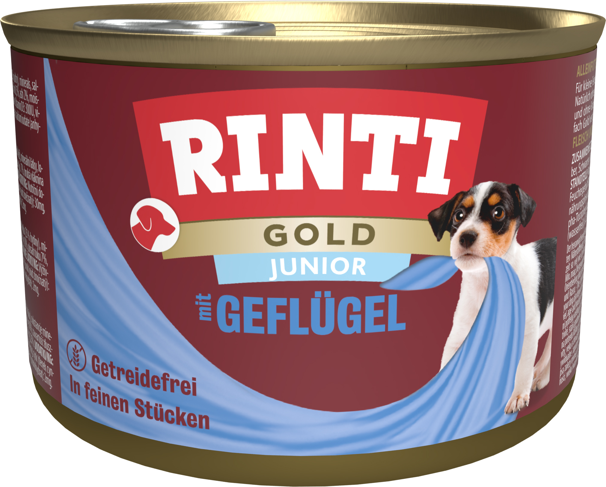 RINTI Hundenassfutter RINTI Gold Junior Geflügel 24x185 g