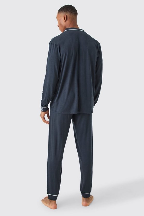 Lockeres Premium Loungewear-Hemd & Unterteil
