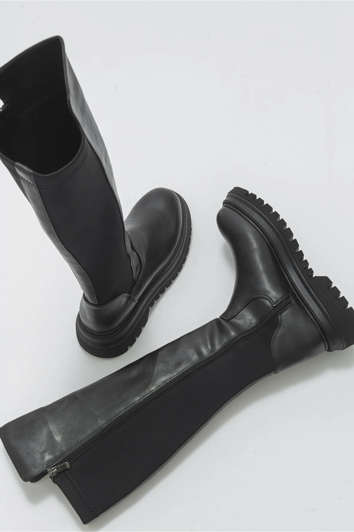 LuviShoes  Shadow Black Damenstiefel