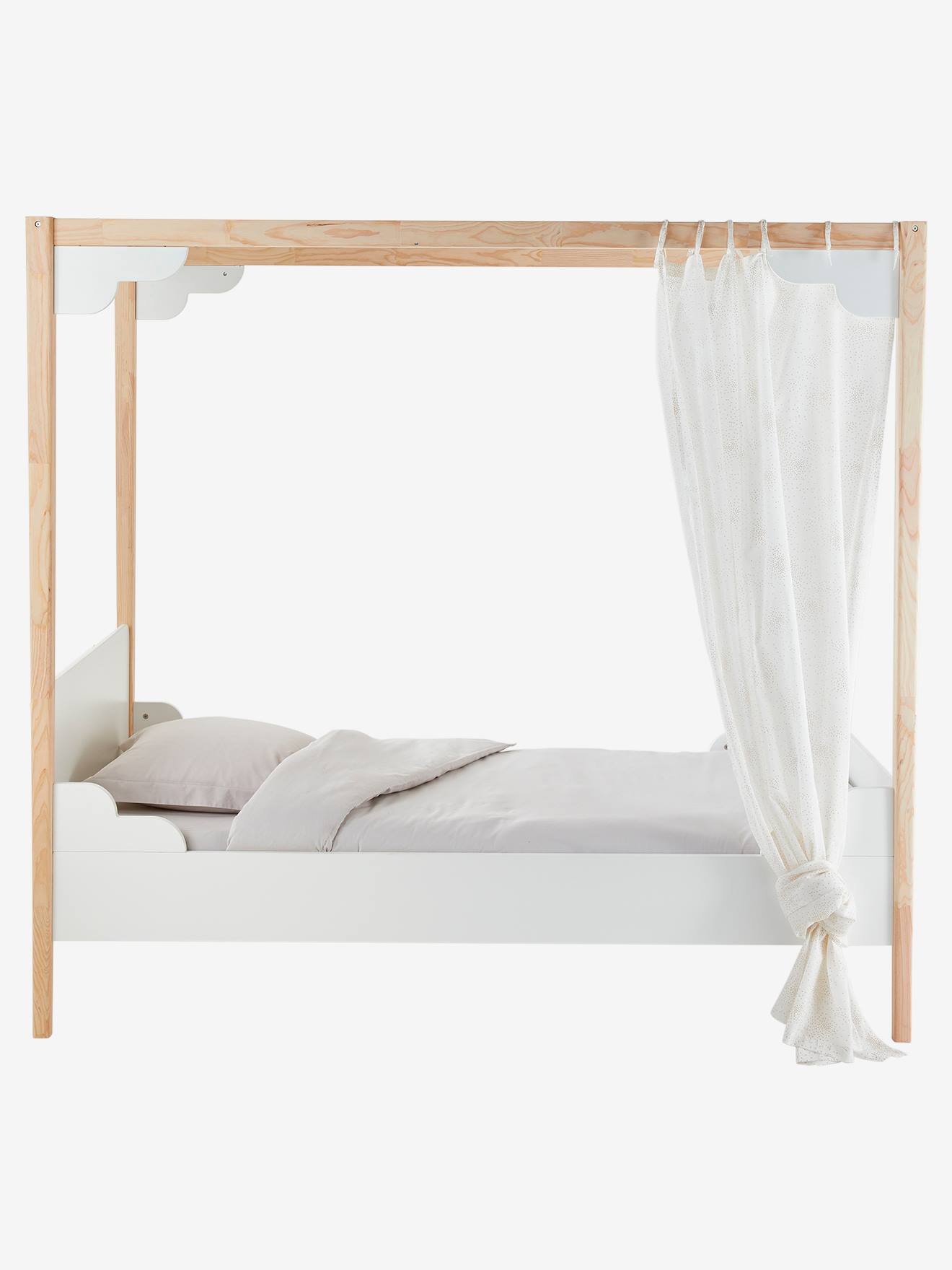Vertbaudet Kinderzimmer Himmelbett ROMANCE - weiß