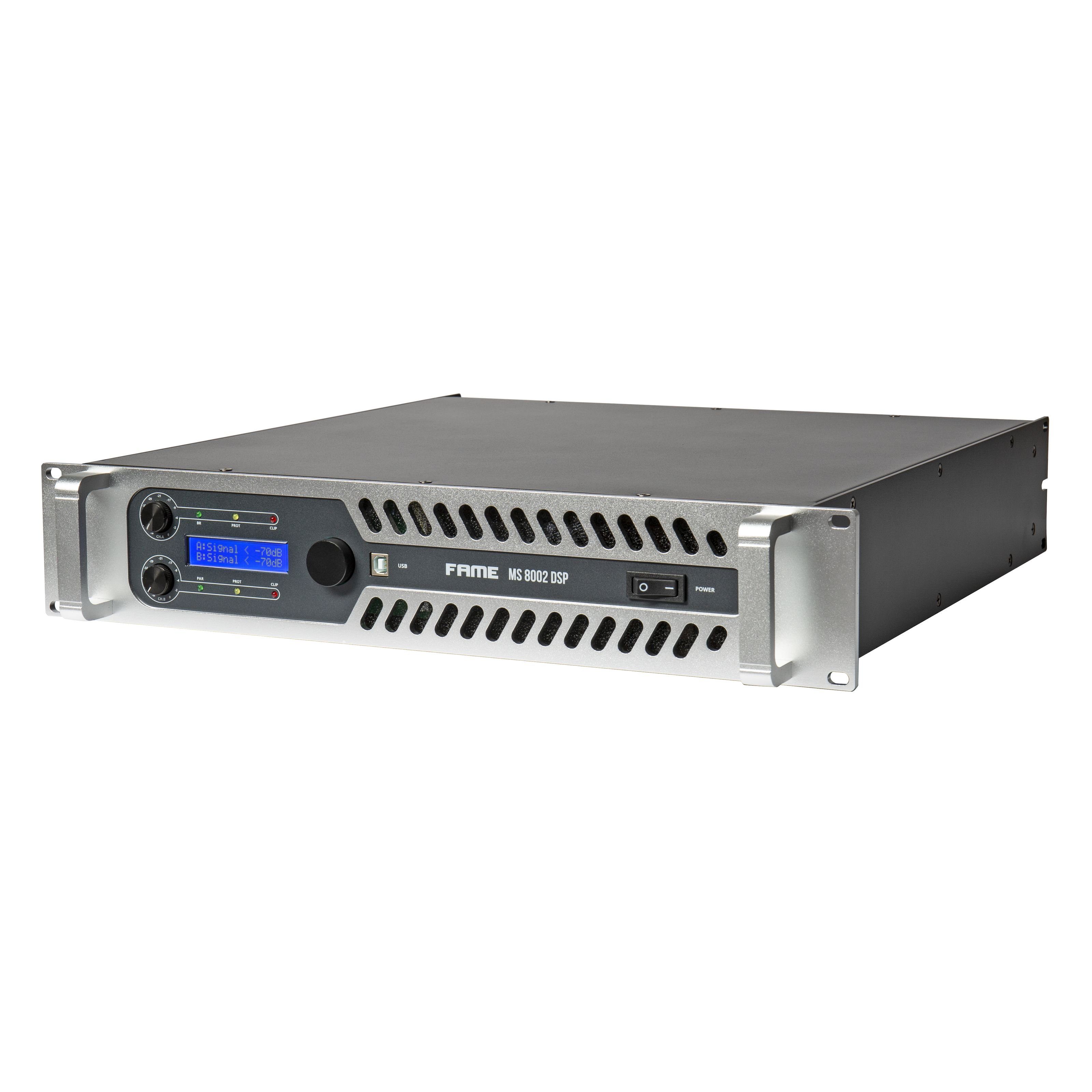 Fame Audio Endverstärker (MS 8002 DSP - 2-Kanal Endstufe)