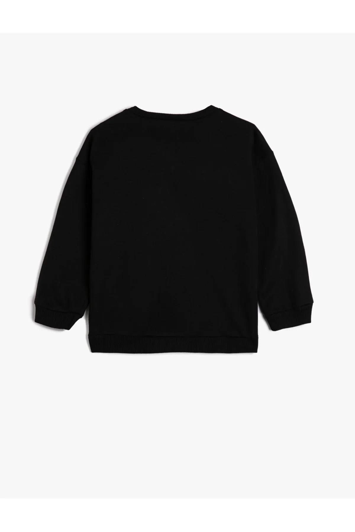 Koton  Sweatshirt mit Schmetterlingsmotiv, glitzernd, langärmlig, gerippter Rundhalsausschnitt