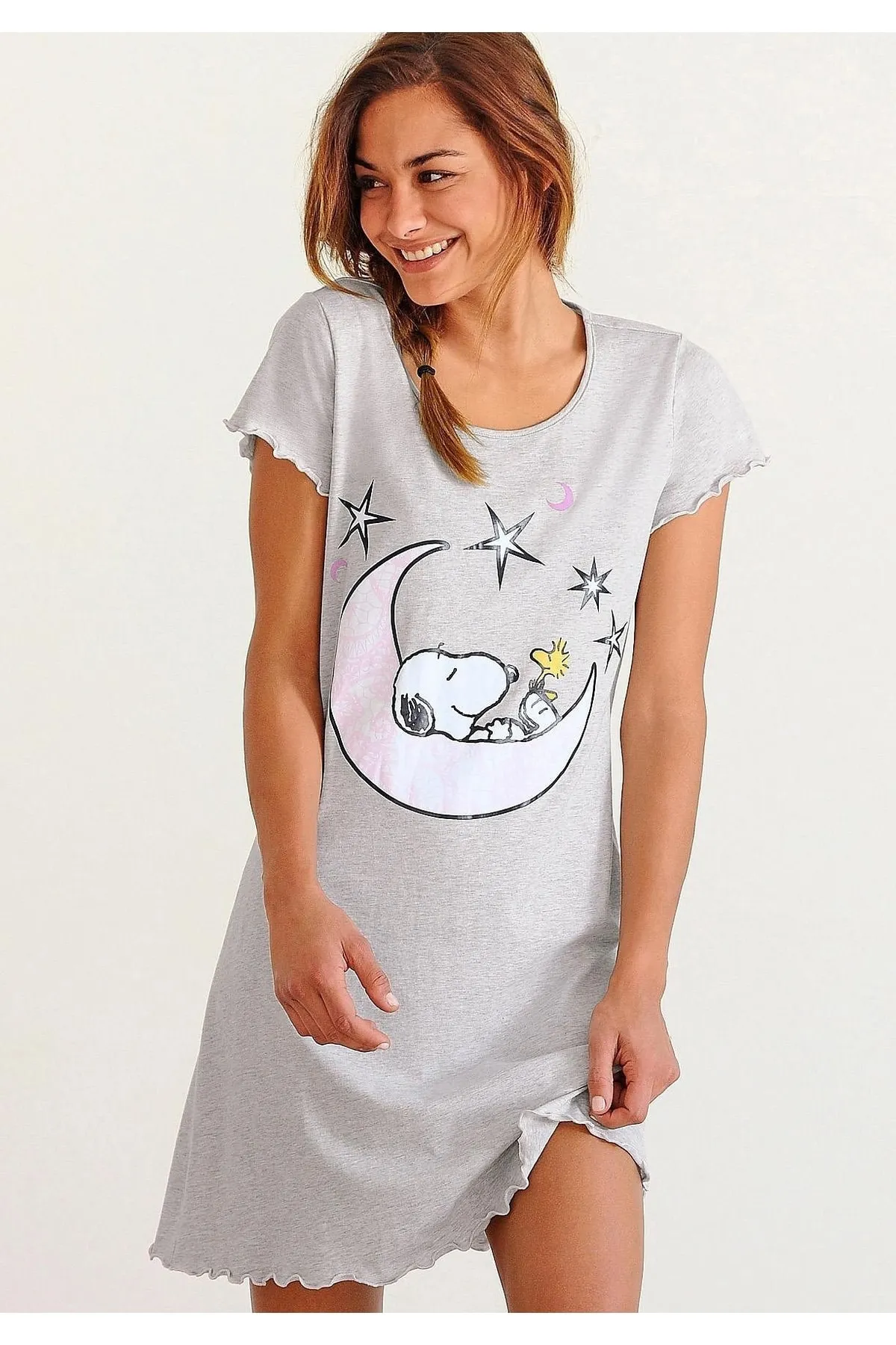 PEANUTS  Nachthemd - Grau - Basic