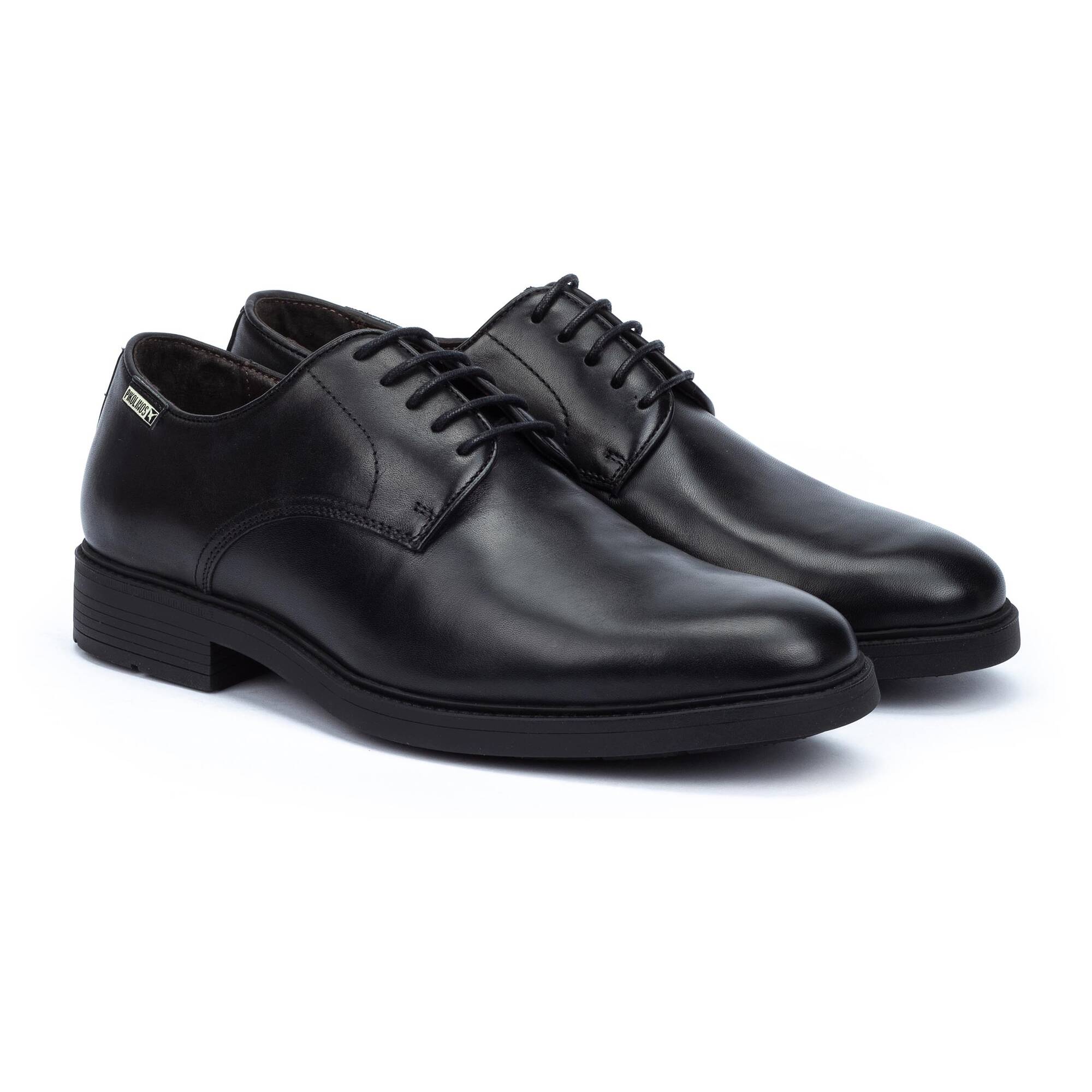 Buty wizytowe męskie - CZARNE-DF