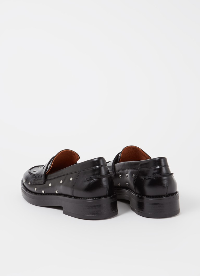 Jonak Mirnou leather loafer with studs