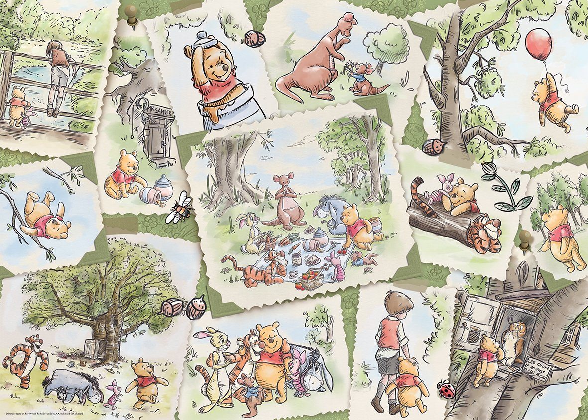 Jumbo Spiele Puzzle  Pix Collection Winnie the Pooh 95 Jahre, 1000 Puzzleteile