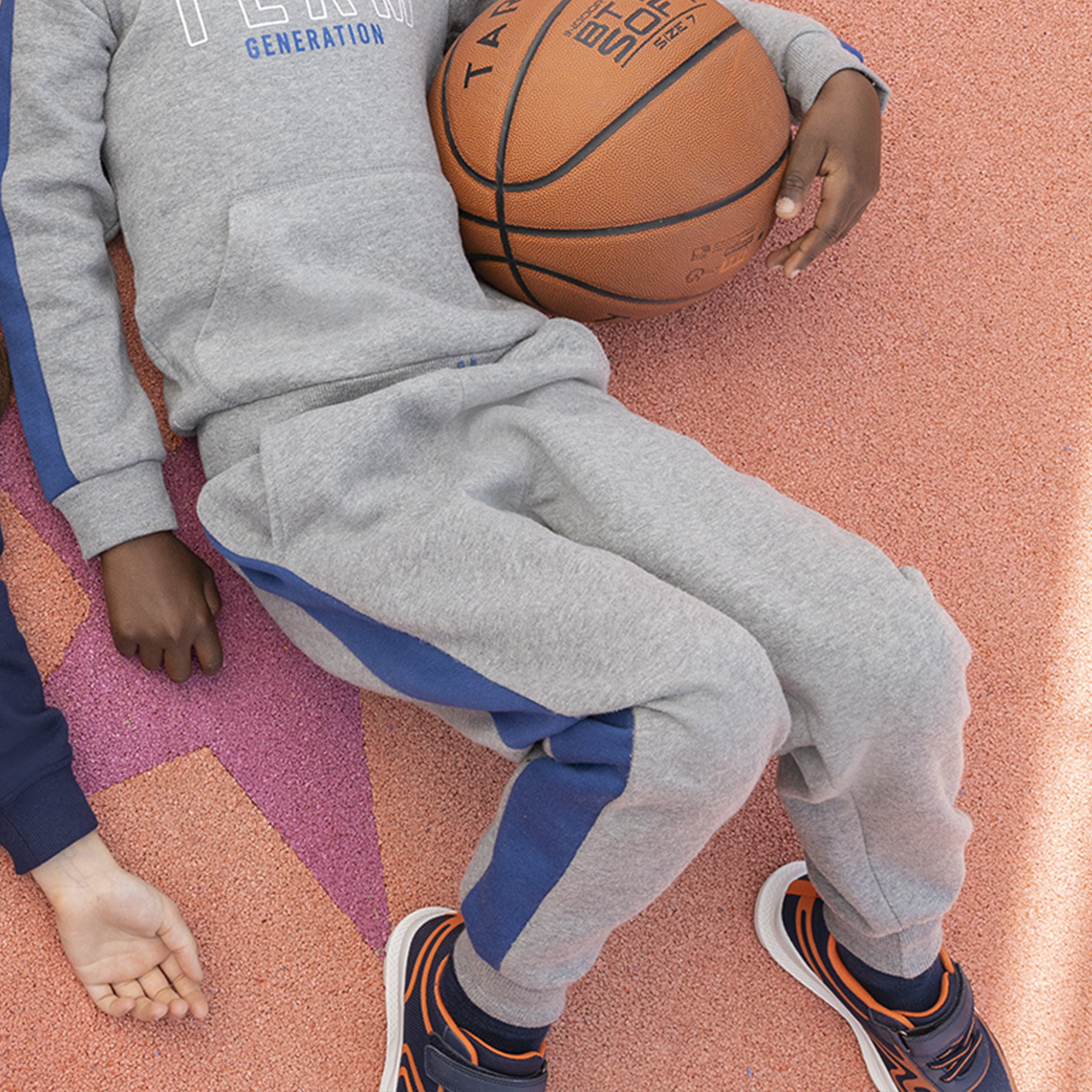 Pantalon jogging molleton gris foncé garçon | La Halle
