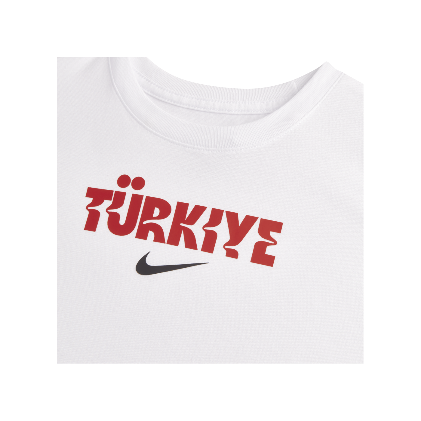 Nike Türkei Crest T-Shirt EM 2024 Damen Weiss Rot F100