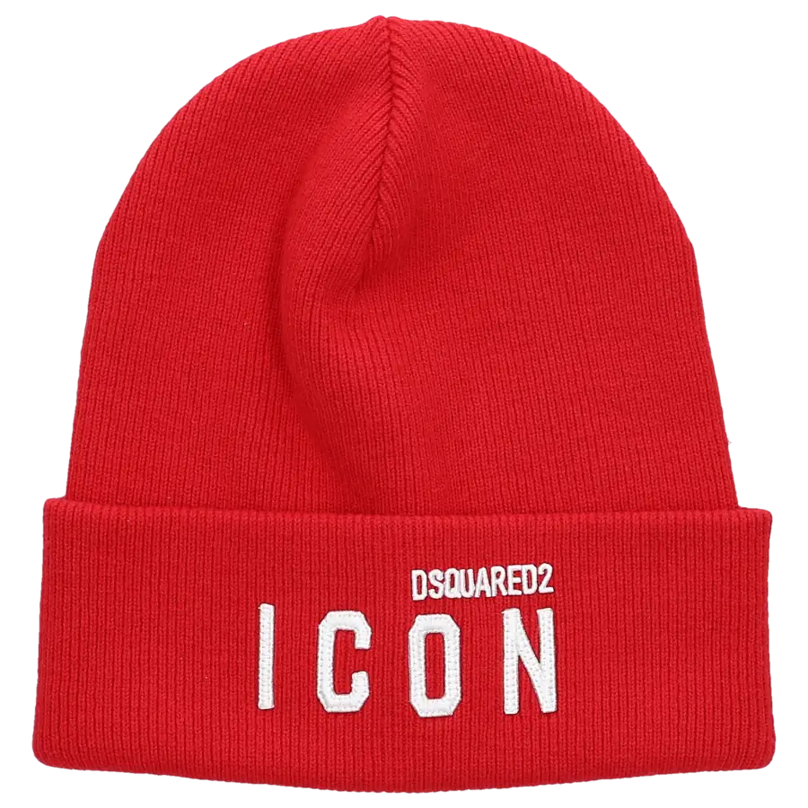 Dsquared2 - Beanie BE ICON Baumwolle - rot