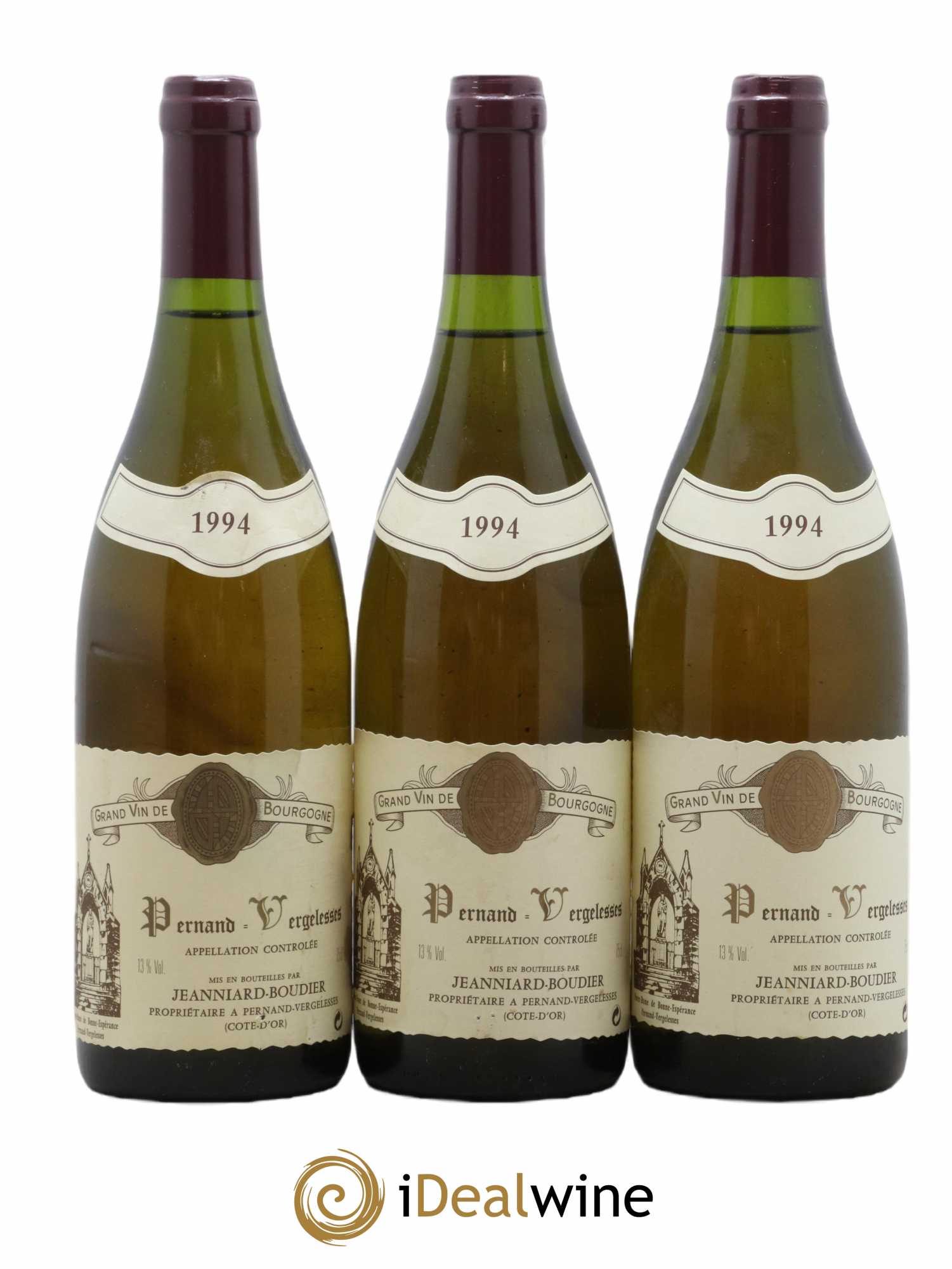 Pernand-Vergelesses Domaine Jeanniard Boudier 1994 - Lot de 6 Bouteilles