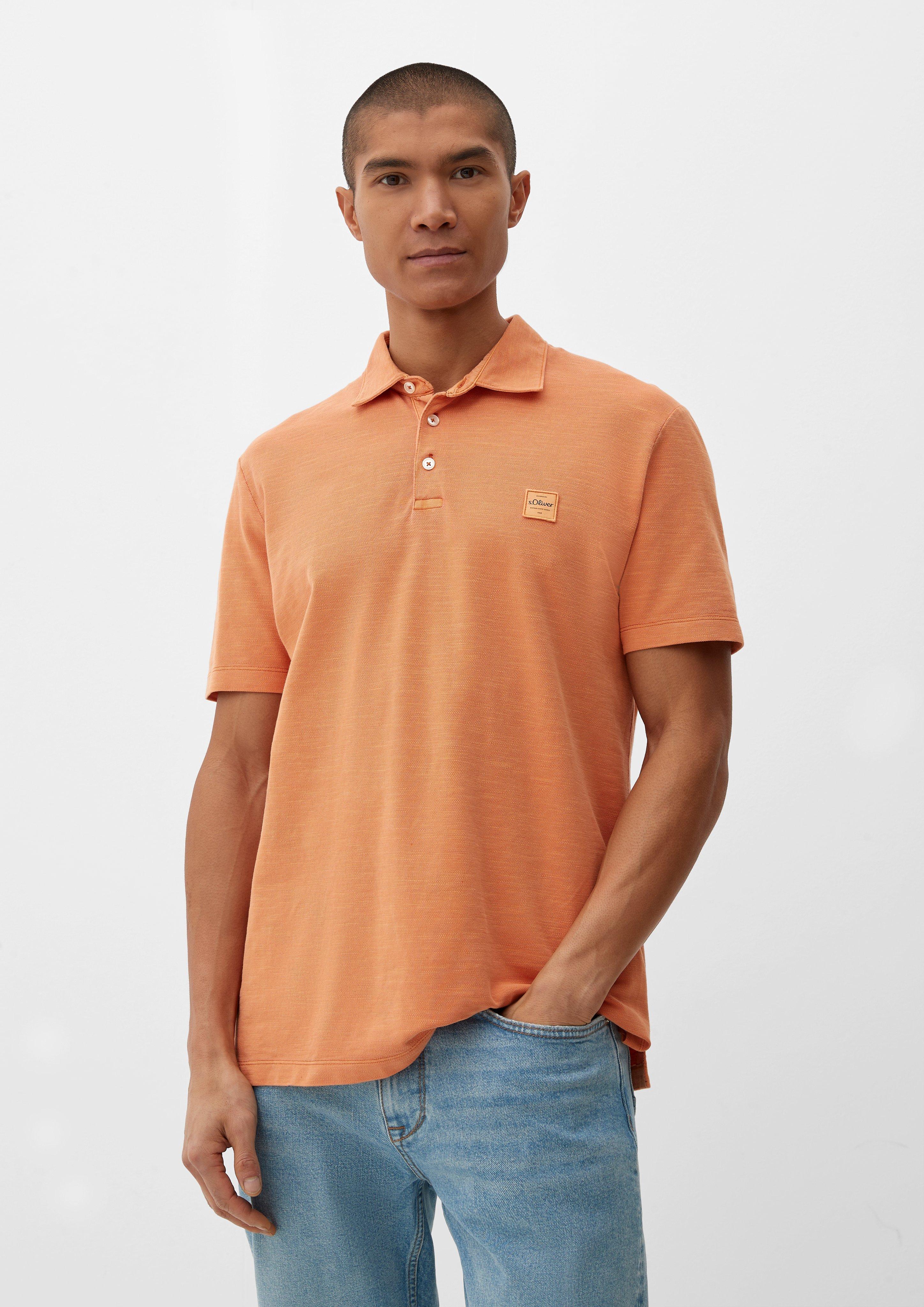 Poloshirt mit Label-Patch  2129485-2258