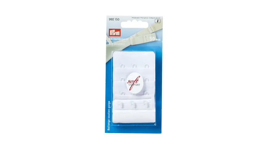 Prym BH-Verlängerer zum Einhängen 52 mm weiß