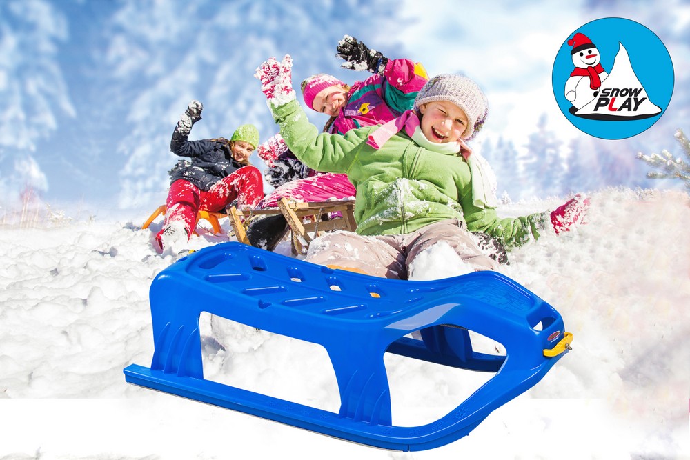 Jamara e.K. JAMARA-461121-Snow Play Schlitten Snow-Star 90cm blau