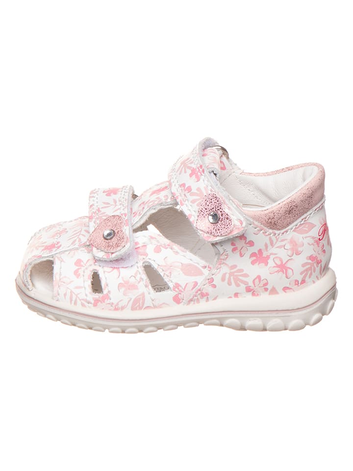 Primigi Leder-Halbsandalen in Weiß/ Rosa günstig kaufen