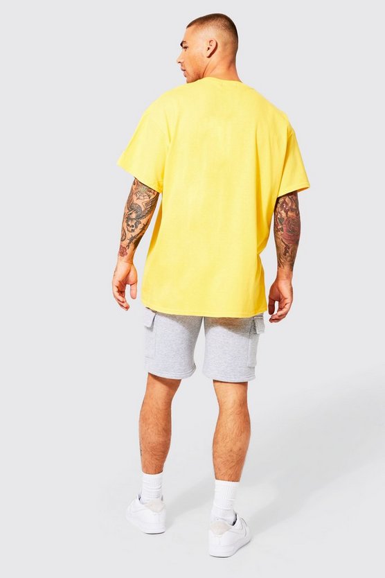 Lockere Jersey Cargo-Shorts