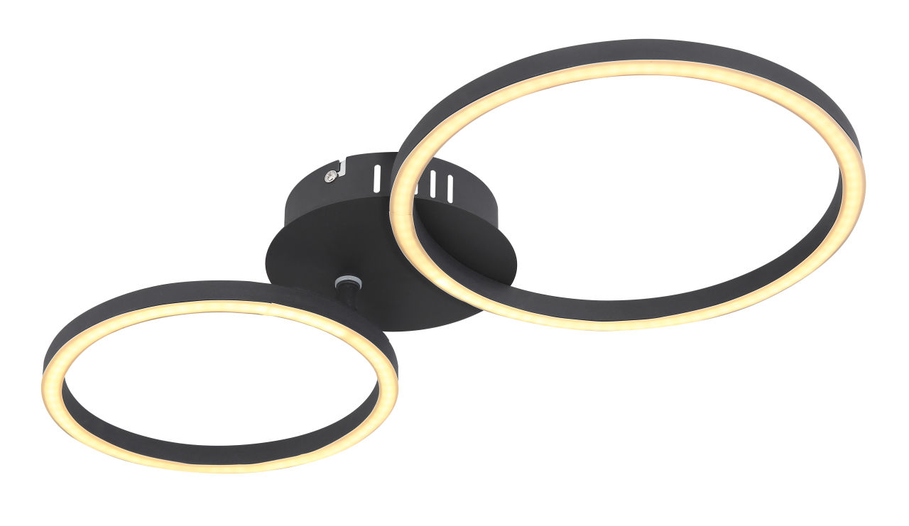Globo Lighting - KENDY - Deckenleuchte Metall schwarz matt, LED