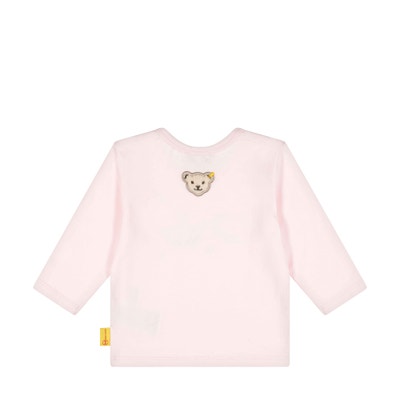 T-Shirt langarm, rosa für Mädchen