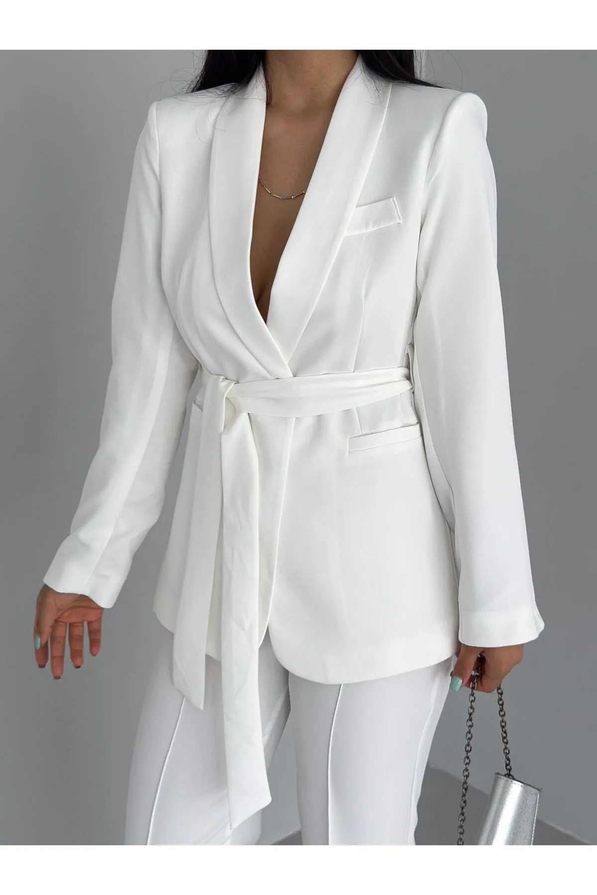 ZF BUTİK  Set aus Jacke und Hose mit Gürtel