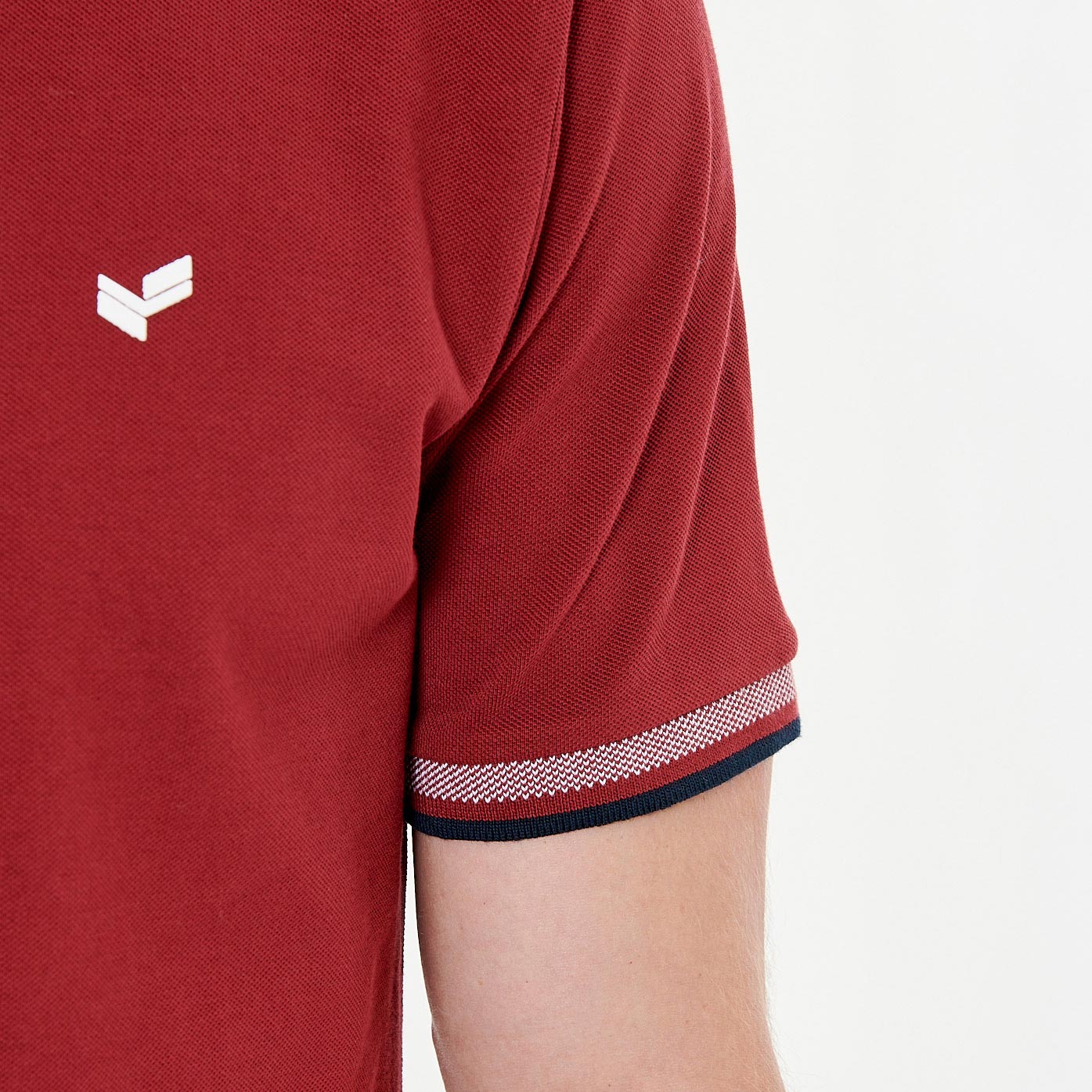RAYOC  Polo bordeaux homme 100% coton bio