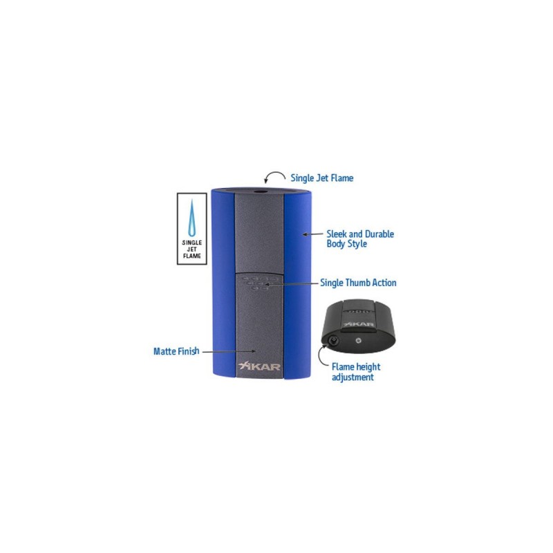 Feuerzeug Jetflamme Xikar, flash single blue