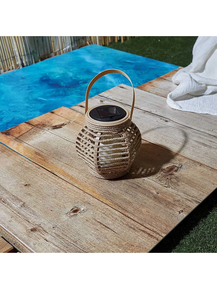 Ethnical Life LED-Solar-Dekoleuchte in Beige - (H)15 x Ø 15 cm günstig kaufen onesize