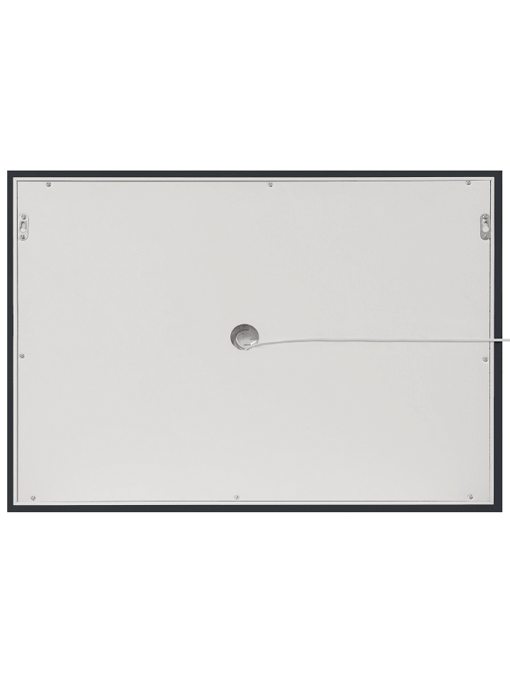 Beliani Badezimmerspiegel EYRE in Silber - (W) 80 x (H) 60 x (L) 4 cm günstig kaufen onesize