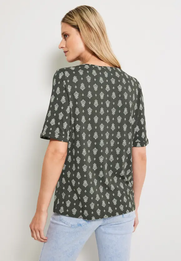 CECIL Tunikashirt mit Smock Detail