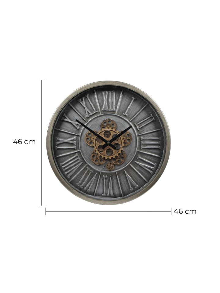 Rivanto Wanduhr in silber günstig kaufen onesize