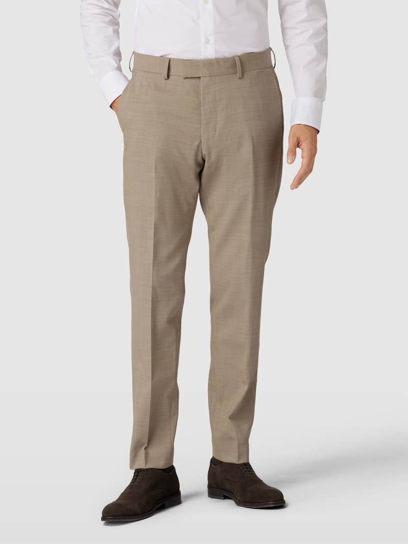 Anzug mit Strukturmuster in beige