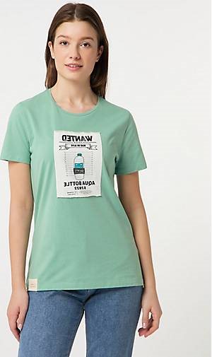 SOMWR T-Shirt T-Shirt With Square Slim Straw Print