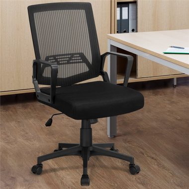 Yaheetech Schreibtischstuhl, Bürostuhl Ergonomischer Drehstuhl