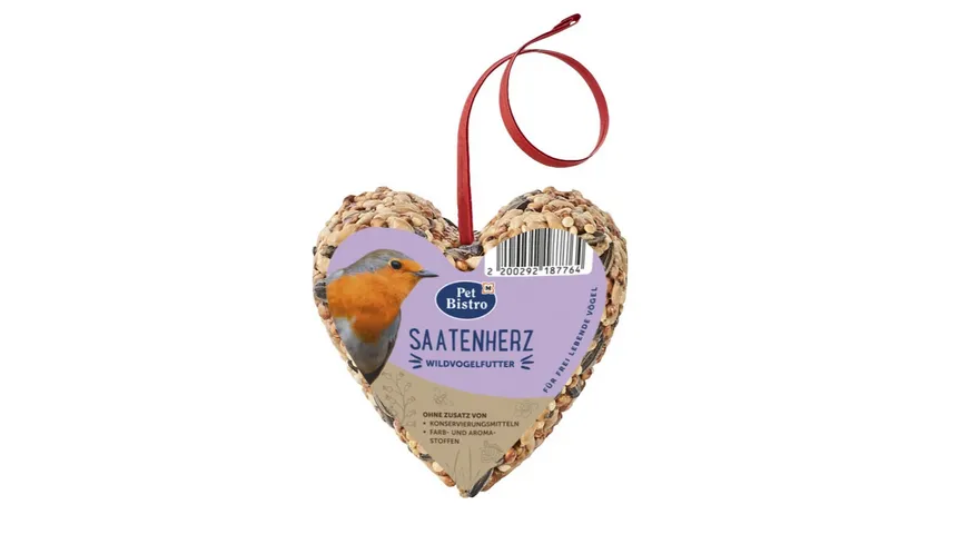 Pet Bistro Vogelfutter Saatenherz 140 g